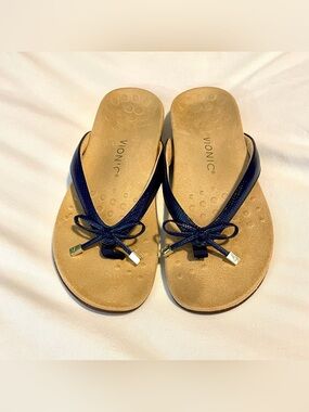 *EUC* Vionic Bella Il Orthotic Sandals - Women’s Sz 9 - Denim Blue -Arch Support